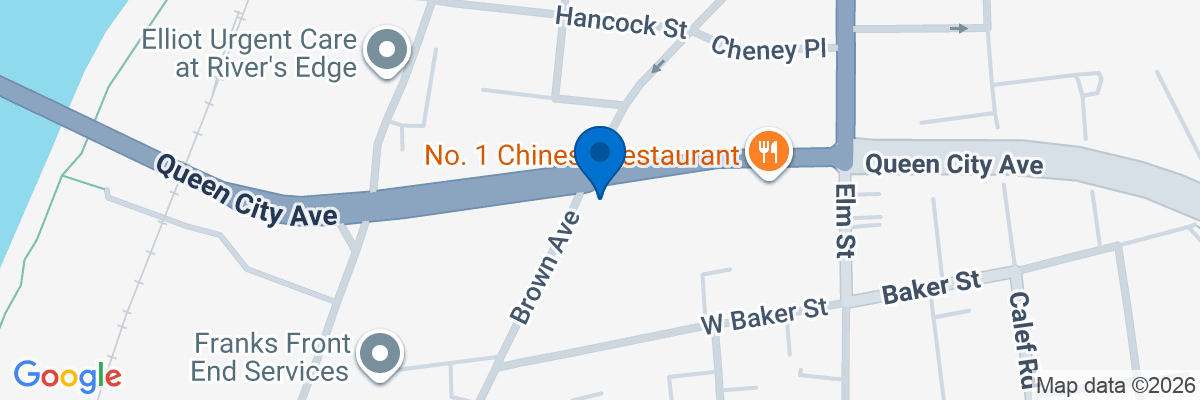 Map showing facility locations