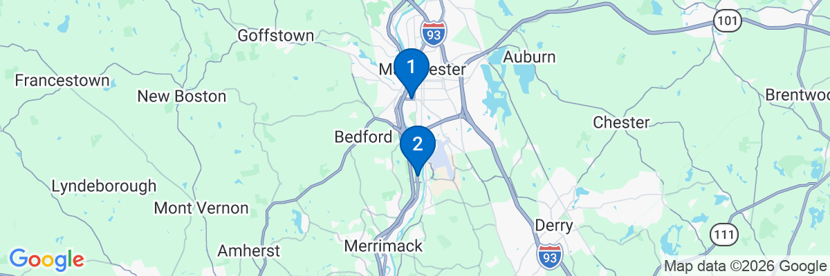 Map showing facility locations