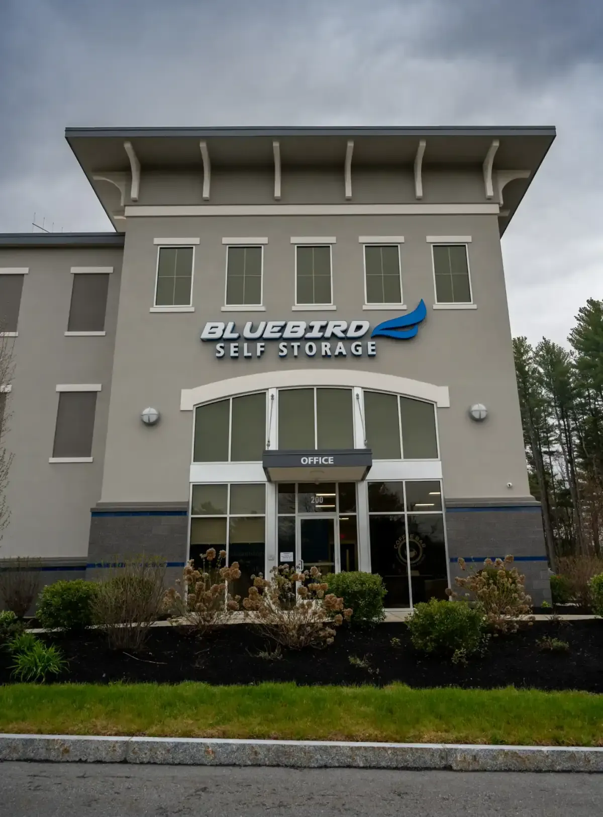 Bluebird Self Storage office entrance