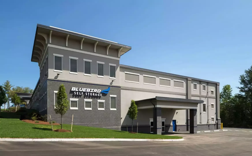 Bluebird Storage - Bedford storage facility exterior view